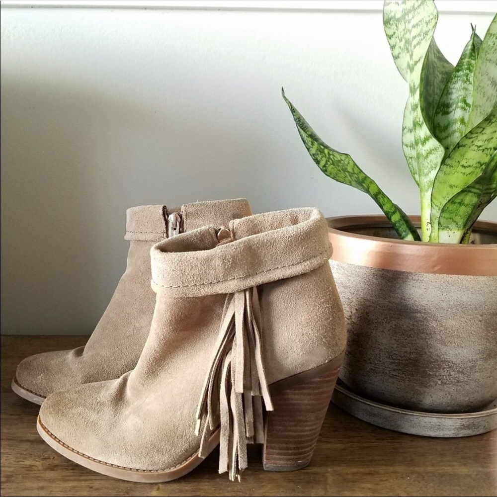 Jessica Simpson Callaghan Tassel Booties - image 1
